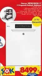 HOOVER HFF3E53EOW-17 5 PROGRAMLI BULAŞIK MAKİNESİ